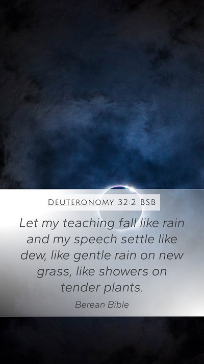 Deuteronomy 32:2 BSB Bible Verse Image