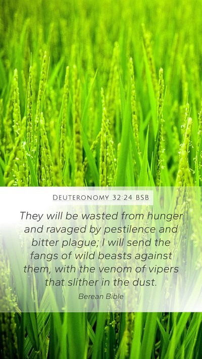 Deuteronomy 32:24 BSB Bible Verse Image
