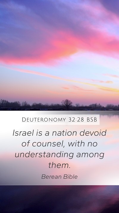 Deuteronomy 32:28 BSB Bible Verse Image