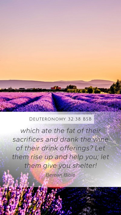 Deuteronomy 32:38 BSB Bible Verse Image
