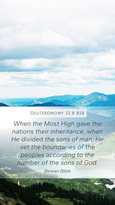 Deuteronomy 32:8 BSB Bible Verse Image