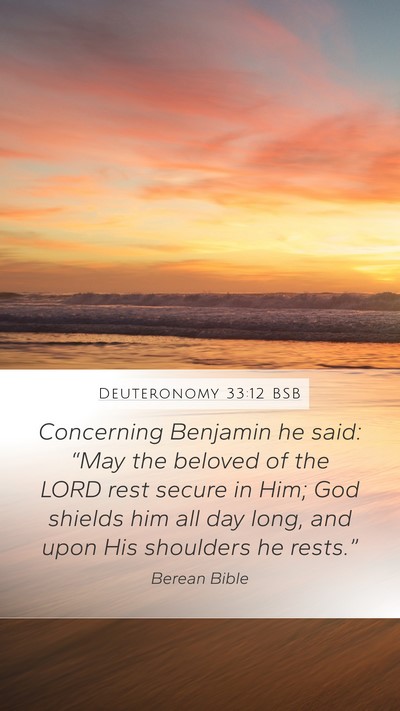 Deuteronomy 33:12 BSB Bible Verse Image