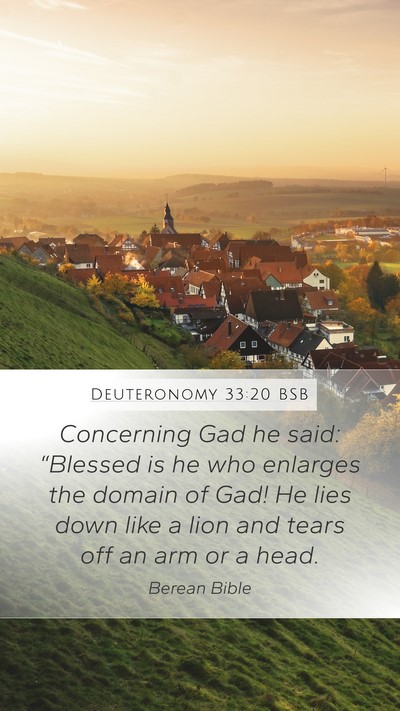Deuteronomy 33:20 BSB Bible Verse Image