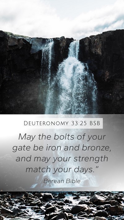 Deuteronomy 33:25 BSB Bible Verse Image