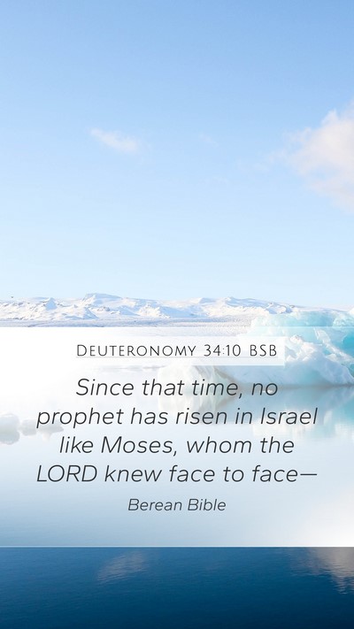 Deuteronomy 34:10 BSB Bible Verse Image