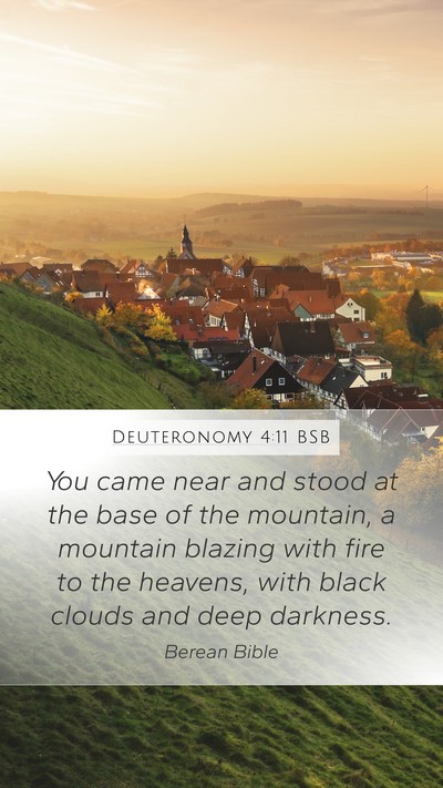 Deuteronomy 4:11 BSB Bible Verse Image