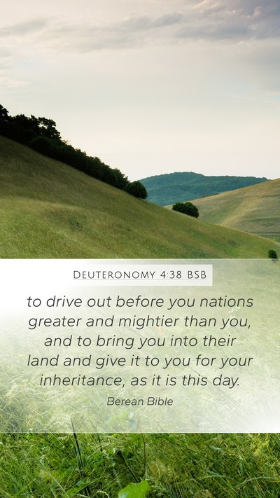 Deuteronomy 4:38 BSB Bible Verse Image