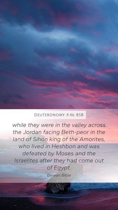 Deuteronomy 4:46 BSB Bible Verse Image