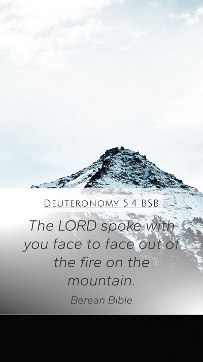 Deuteronomy 5:4 BSB Bible Verse Image
