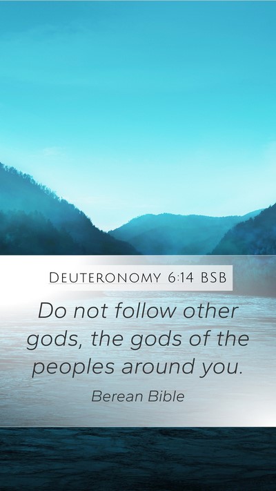 Deuteronomy 6:14 BSB Bible Verse Image