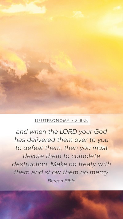 Deuteronomy 7:2 BSB Bible Verse Image