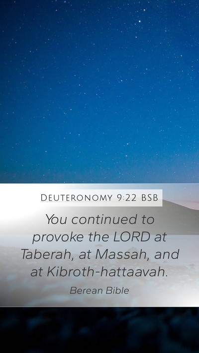 Deuteronomy 9:22 BSB Bible Verse Image