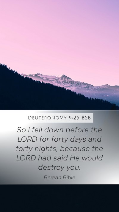 Deuteronomy 9:25 BSB Bible Verse Image
