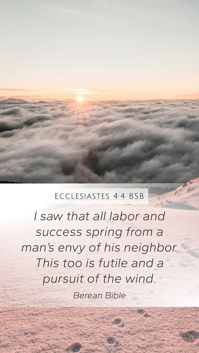 Ecclesiastes 4:4 BSB Bible Verse Image
