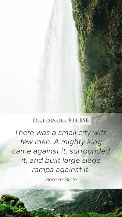 Ecclesiastes 9:14 BSB Bible Verse Image