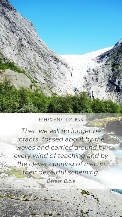 Ephesians 4:14 BSB Bible Verse Image