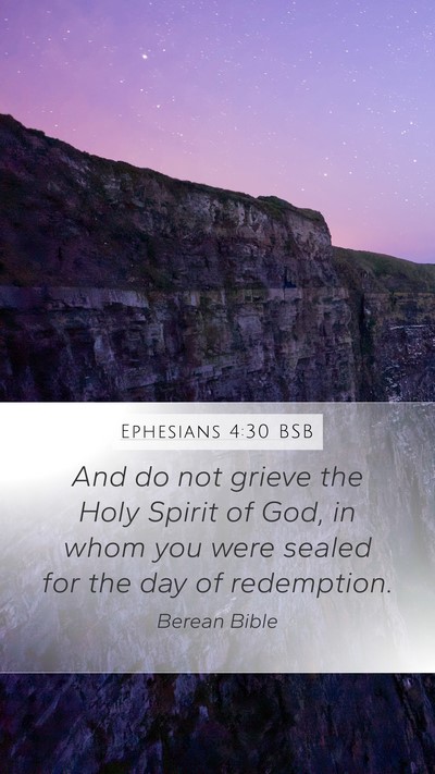 Ephesians 4:30 BSB Bible Verse Image