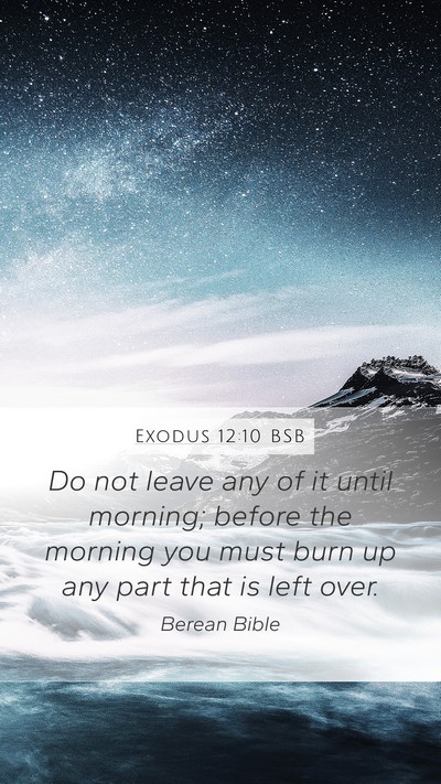 Exodus 12:10 BSB Bible Verse Image