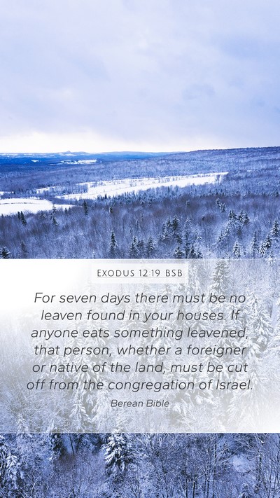 Exodus 12:19 BSB Bible Verse Image
