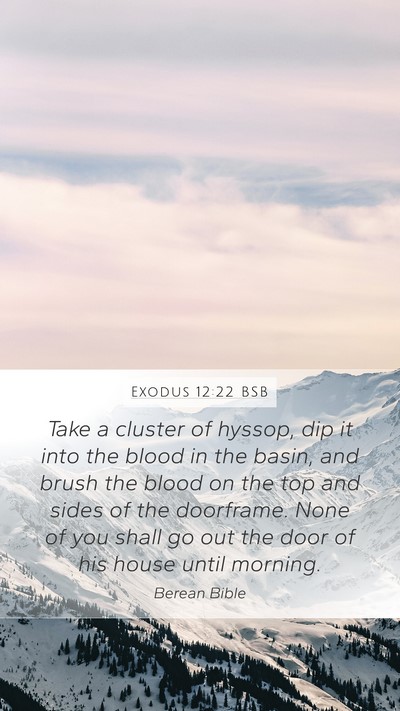 Exodus 12:22 BSB Bible Verse Image