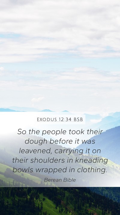 Exodus 12:34 BSB Bible Verse Image