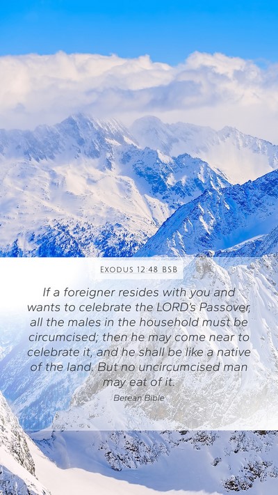Exodus 12:48 BSB Bible Verse Image