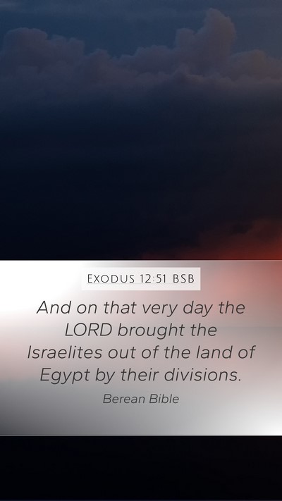 Exodus 12:51 BSB Bible Verse Image