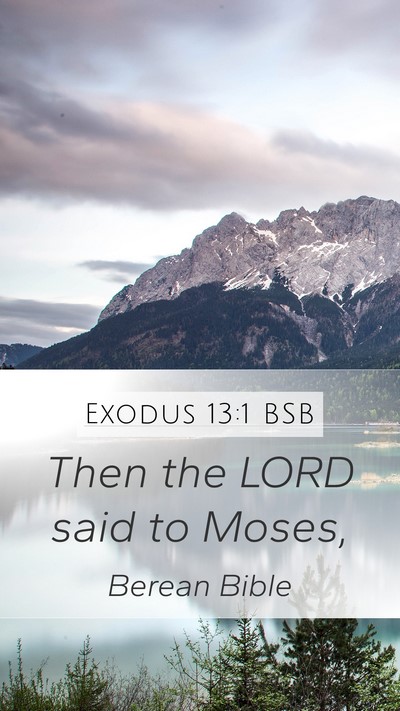 Exodus 13:1 BSB Bible Verse Image