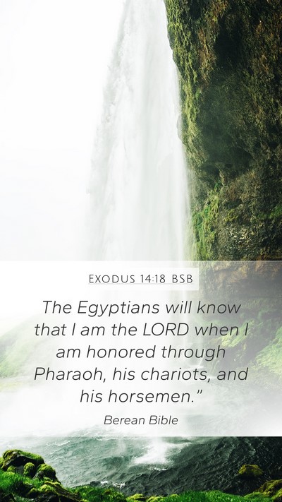 Exodus 14:18 BSB Bible Verse Image