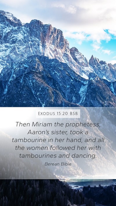 Exodus 15:20 BSB Bible Verse Image