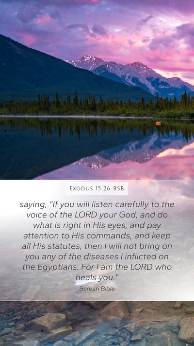 Exodus 15:26 BSB Bible Verse Image