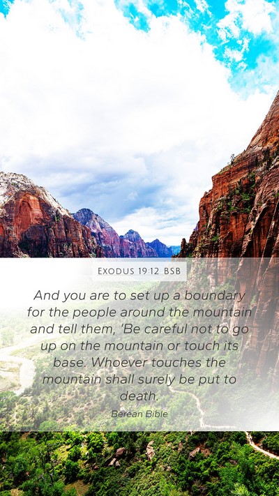 Exodus 19:12 BSB Bible Verse Image