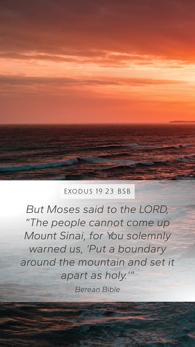 Exodus 19:23 BSB Bible Verse Image