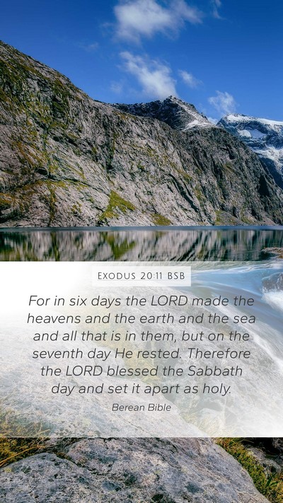 Exodus 20:11 BSB Bible Verse Image