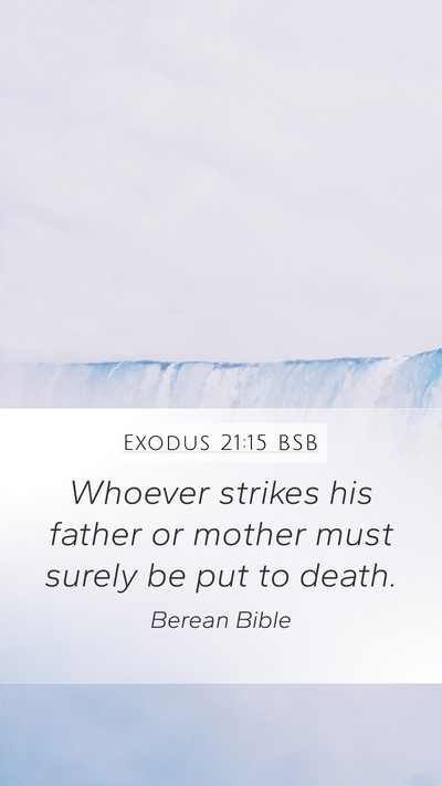 Exodus 21:15 BSB Bible Verse Image