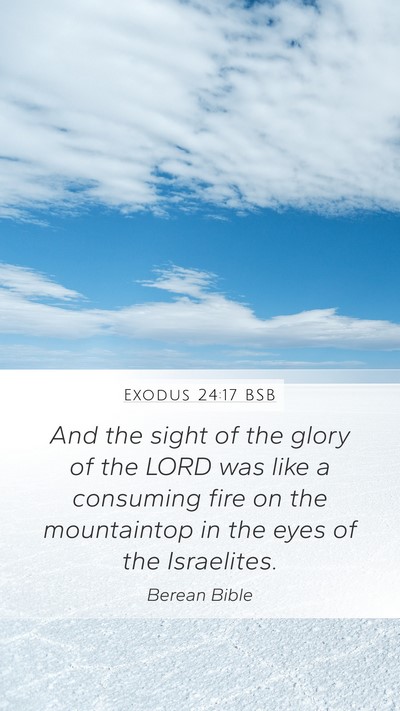 Exodus 24:17 BSB Bible Verse Image