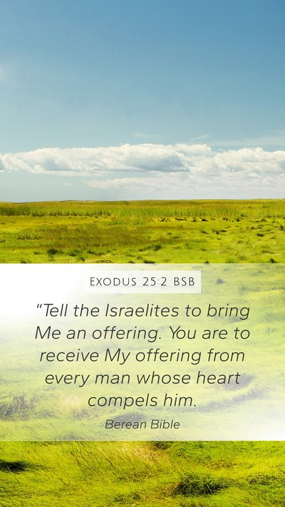 Exodus 25:2 BSB Bible Verse Image