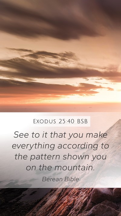 Exodus 25:40 BSB Bible Verse Image