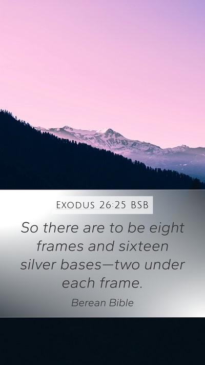 Exodus 26:25 BSB Bible Verse Image