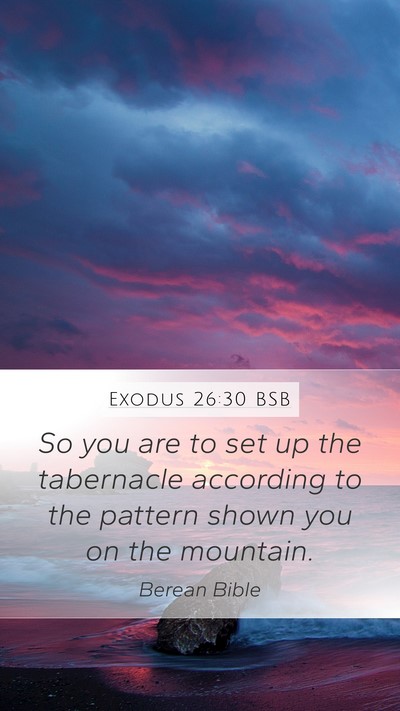 Exodus 26:30 BSB Bible Verse Image
