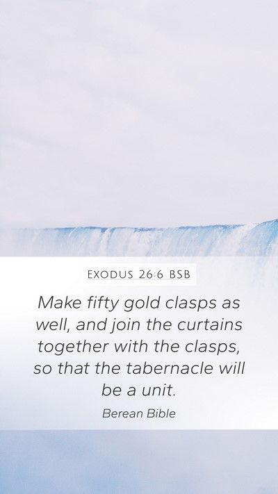 Exodus 26:6 BSB Bible Verse Image