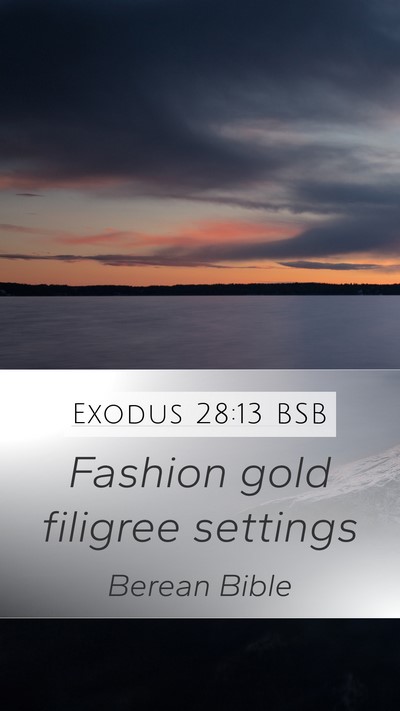Exodus 28:13 BSB Bible Verse Image