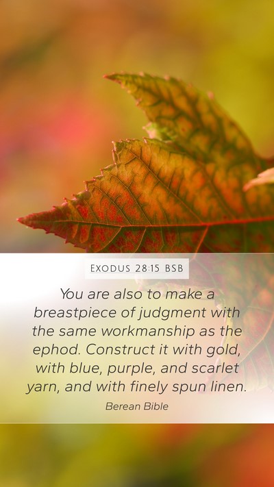 Exodus 28:15 BSB Bible Verse Image
