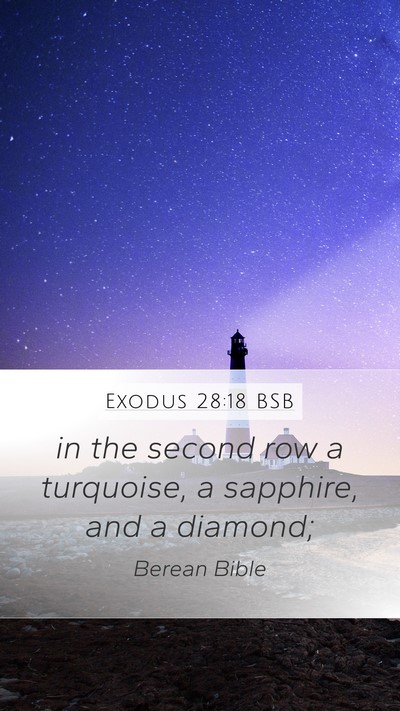 Exodus 28:18 BSB Bible Verse Image
