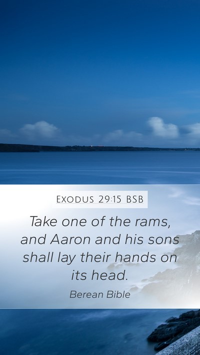 Exodus 29:15 BSB Bible Verse Image
