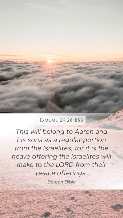 Exodus 29:28 BSB Bible Verse Image
