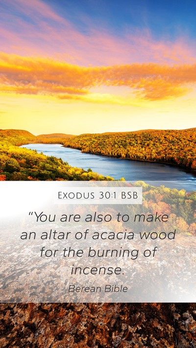 Exodus 30:1 BSB Bible Verse Image