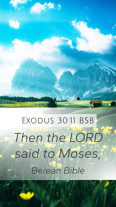 Exodus 30:11 BSB Bible Verse Image