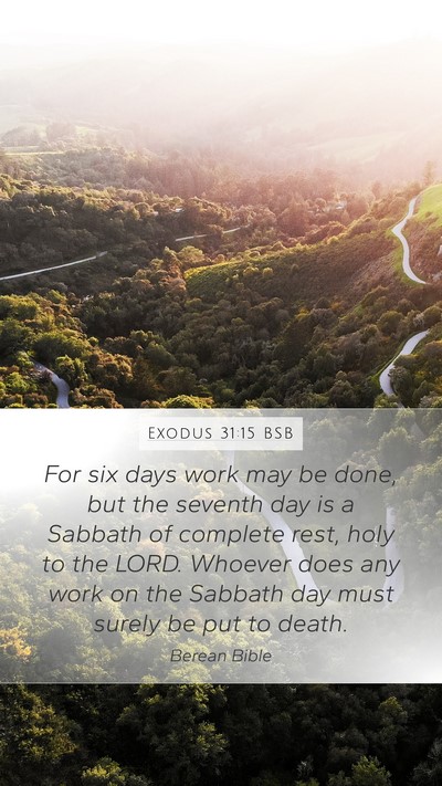 Exodus 31:15 BSB Bible Verse Image
