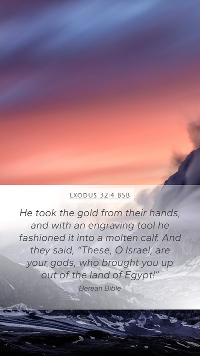 Exodus 32:4 BSB Bible Verse Image